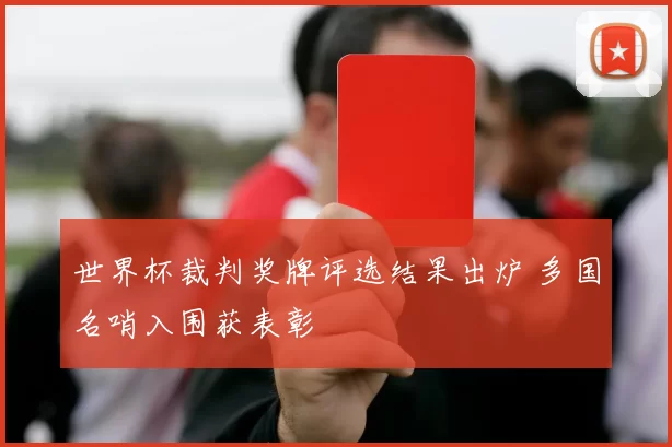 世界杯裁判奖牌评选结果出炉 多国名哨入围获表彰